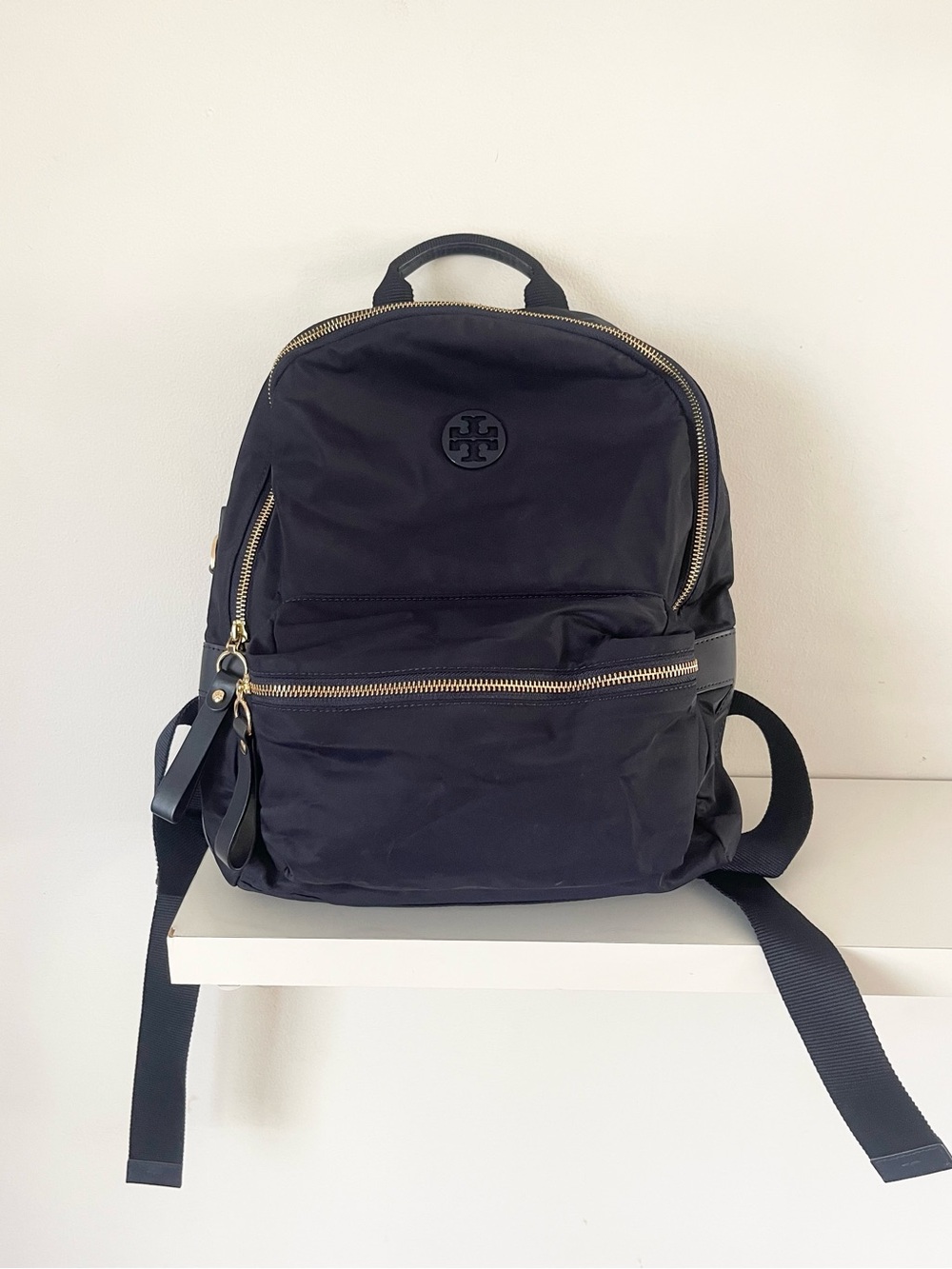 Tory Burch Navy Blue Backpack